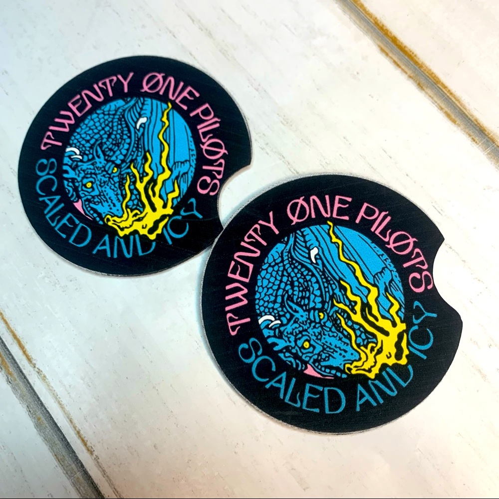 2/$15 Pilots SAI Car Coasters